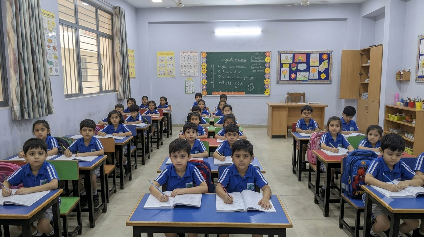 A classroom at The Kent City School